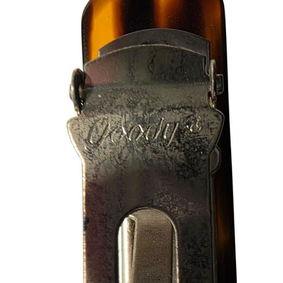 Tortoise Shell Pattern Metal Hair Barrette Clip 3.5" By Goody - Picture 3 of 4